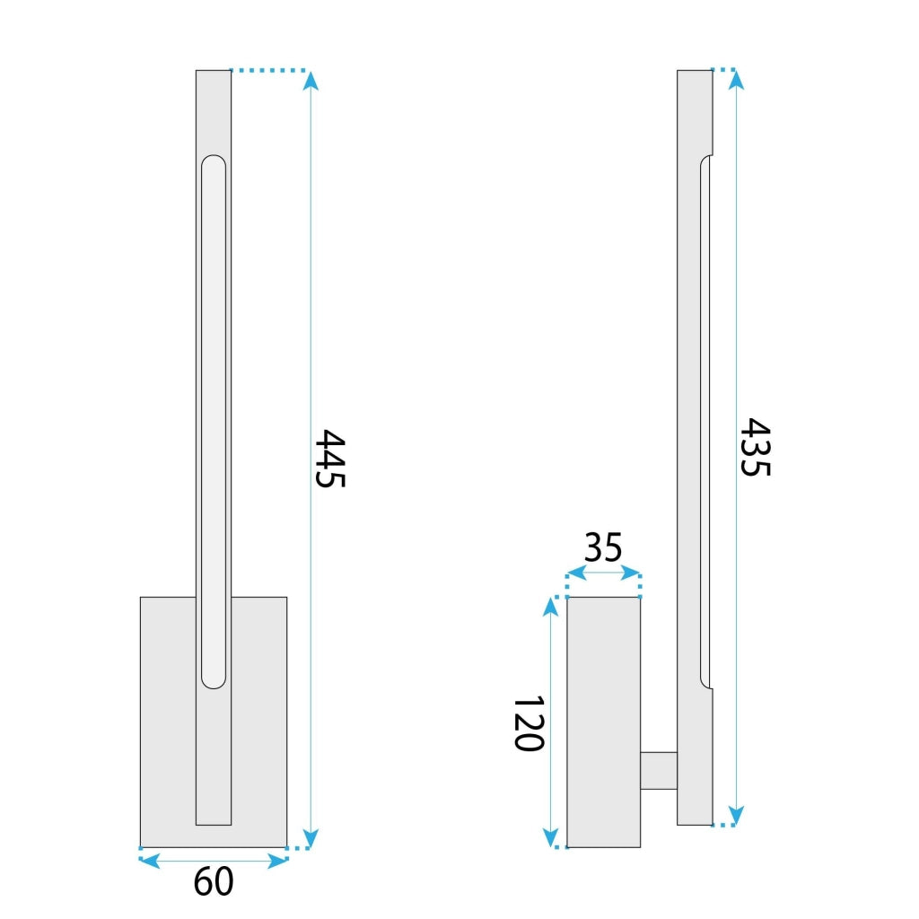 Lampada Da Parete Led App1798-w Black