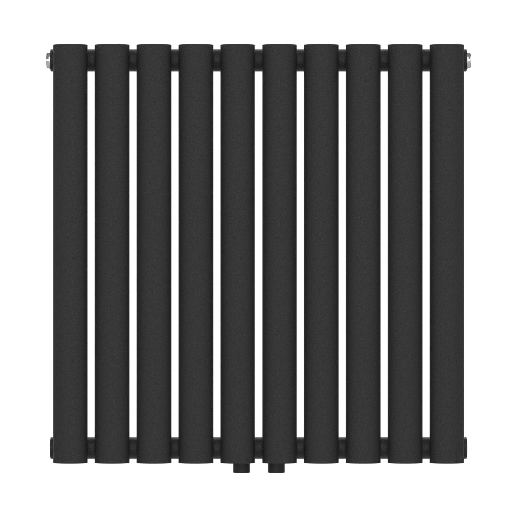 Radiatore a pannello piatto 449 watt acciaio 60 x 60 cm nero 03_0010448