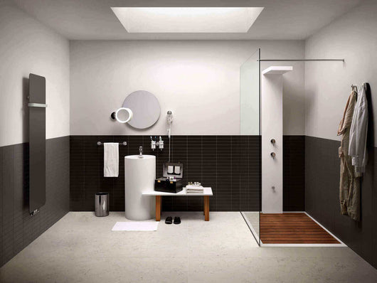 Lineabeta - Porta asciugamani per termoarredo Caligo in acciaio antracite L.52 cm