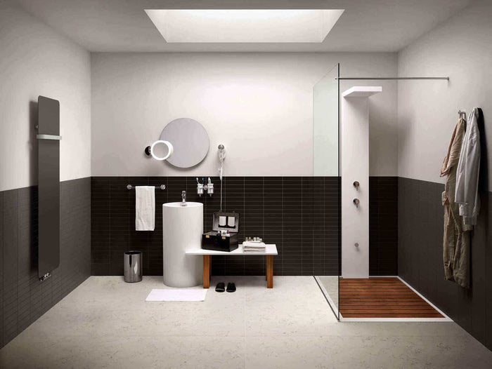 Lineabeta - Porta asciugamani per termoarredo Caligo in acciaio antracite L.52 cm