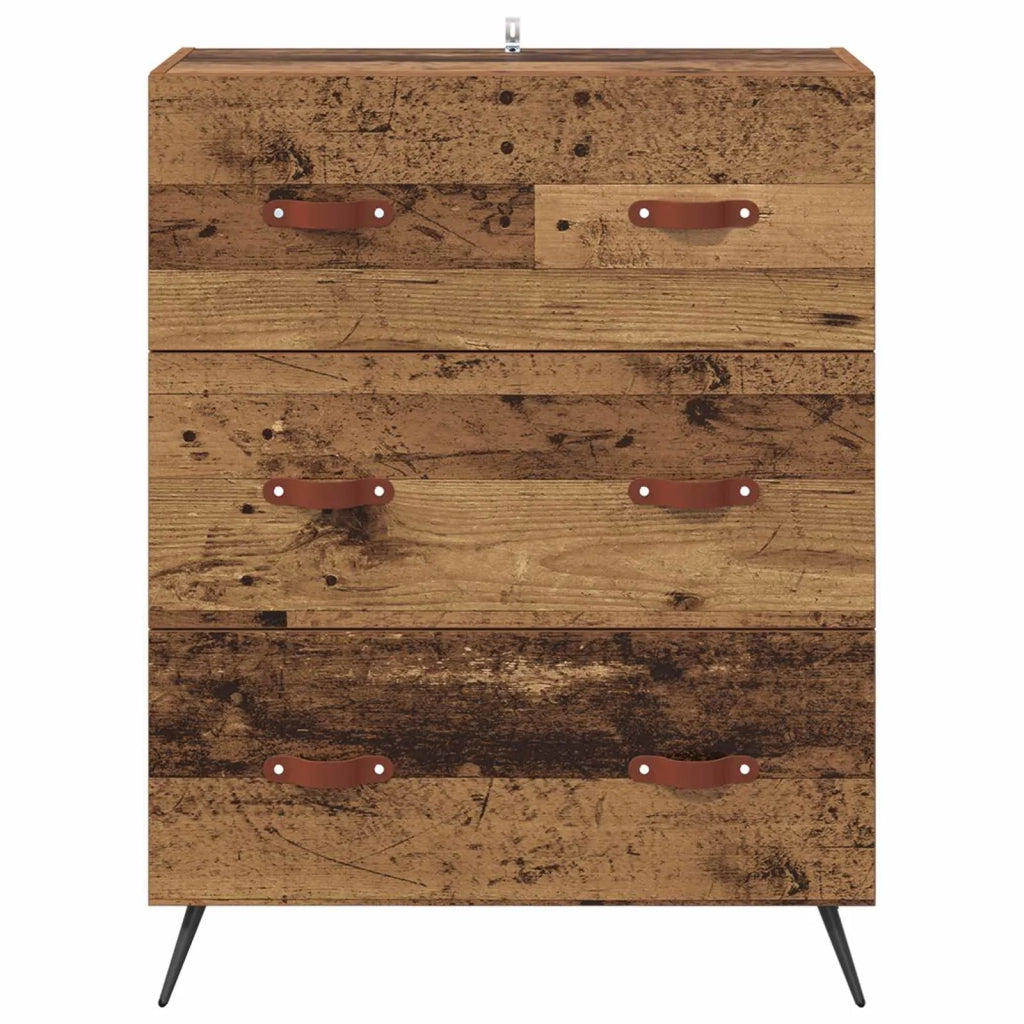Cassettiera con cassetto Legno vecchio 69,5 x 34 x 90 cm 881486