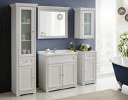Lustro w ramie Palace White 85 x 76 x 11 cm