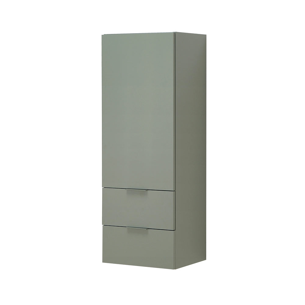 Colonna bagno sospesa 110 cm salvia opaco con anta e cassetti Matisse