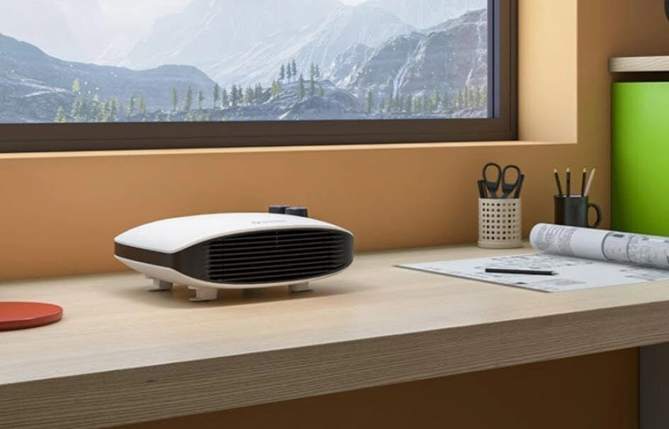 Olimpia Splendid 99240 stufetta elettrica Interno Nero, Bianco 1800 W Riscaldatore ambiente elettrico con ventilatore