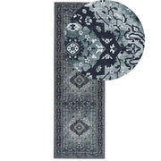 Tappeto passatoia grigio poliestere 80 x 240 cm passatoia da cucina corridoio lungo tappeto antiscivolo