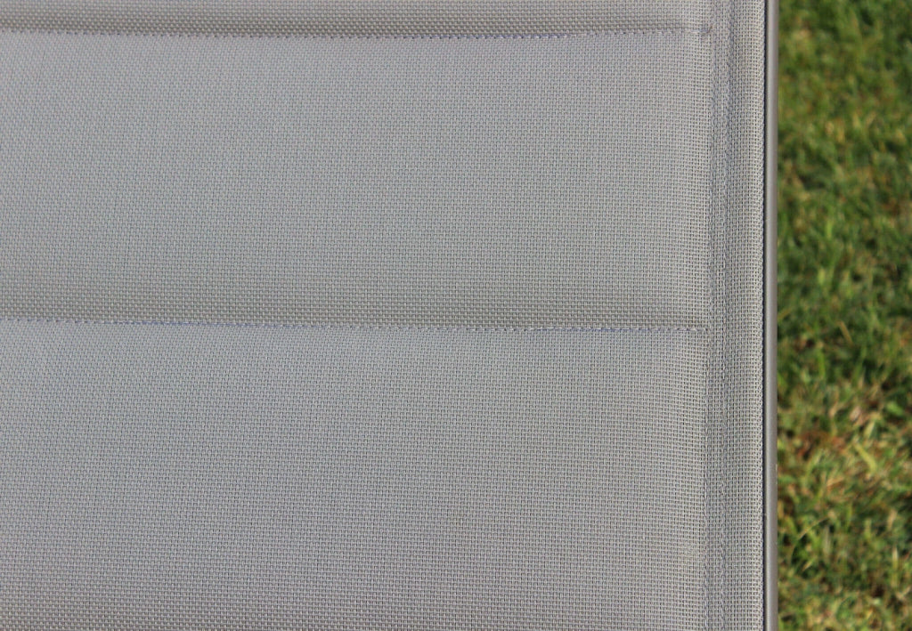 Lettino Prendisole da Giardino Formentera Impilabile 198x61x34/95 h cm in Alluminio Taupe