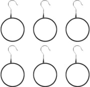 Hanger antiscivolo a molla - 6 pezzi - 12x23 cm - Supporto metallico per sciarpe