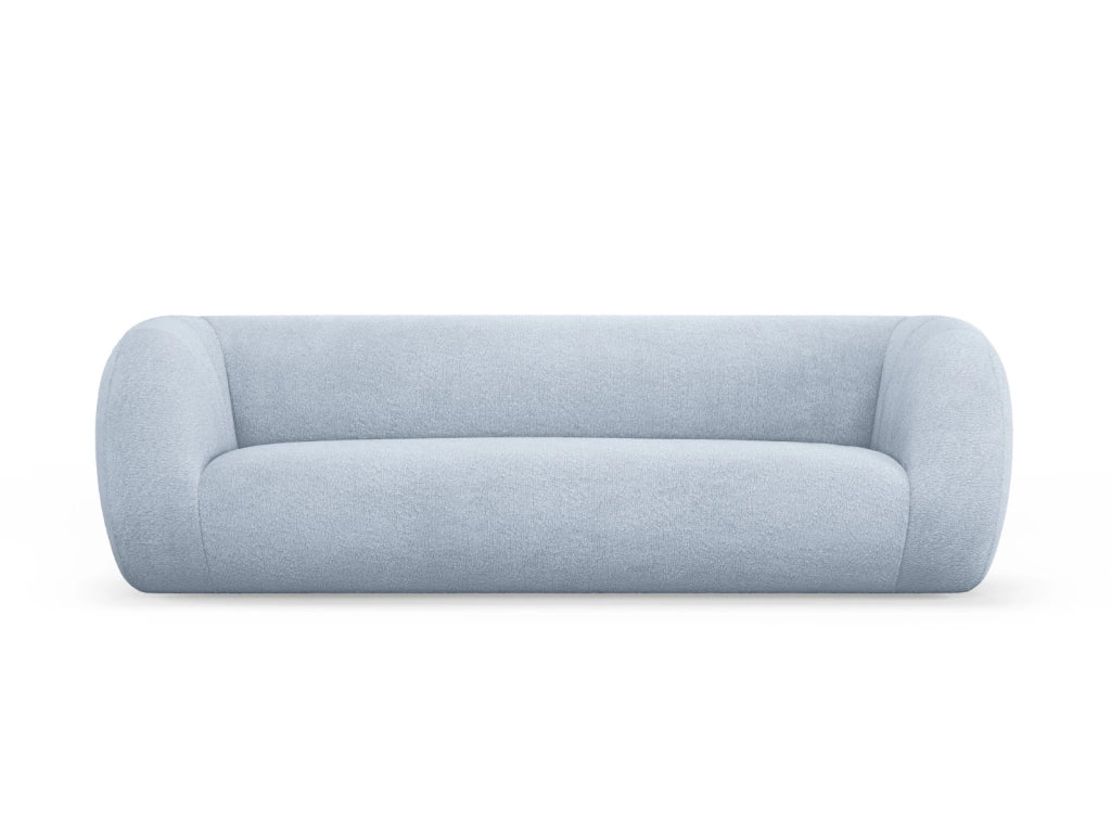 Cosmopolitan Design - Divano "Essen" 3 posti in bouclé azzurro 