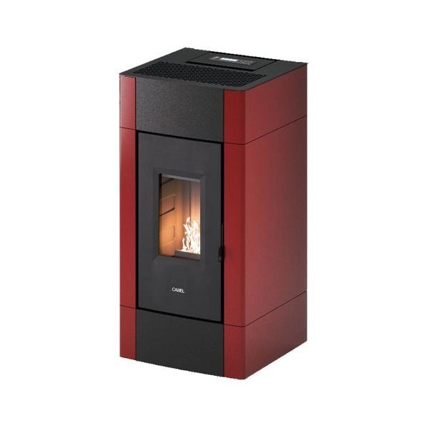 Stufa pellet cadel 7025034 cristal 9 rosso wf7025044