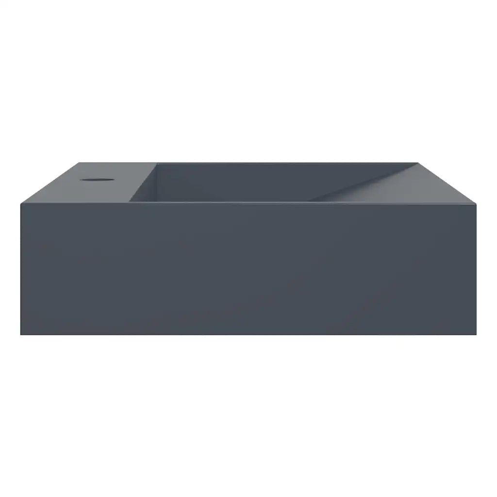 vidaXL Lavandino 60x38x11 cm Blocco in Marmo/Minerale Antracite