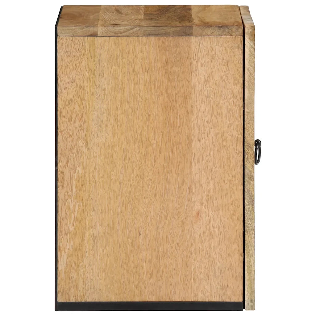 Mobile da Bagno a Parete 38x33x48 cm in Legno Massello di Mango 358232