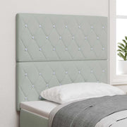 Testiera LED con testiera Grigio chiaro 80 cm Poliestere 3338348