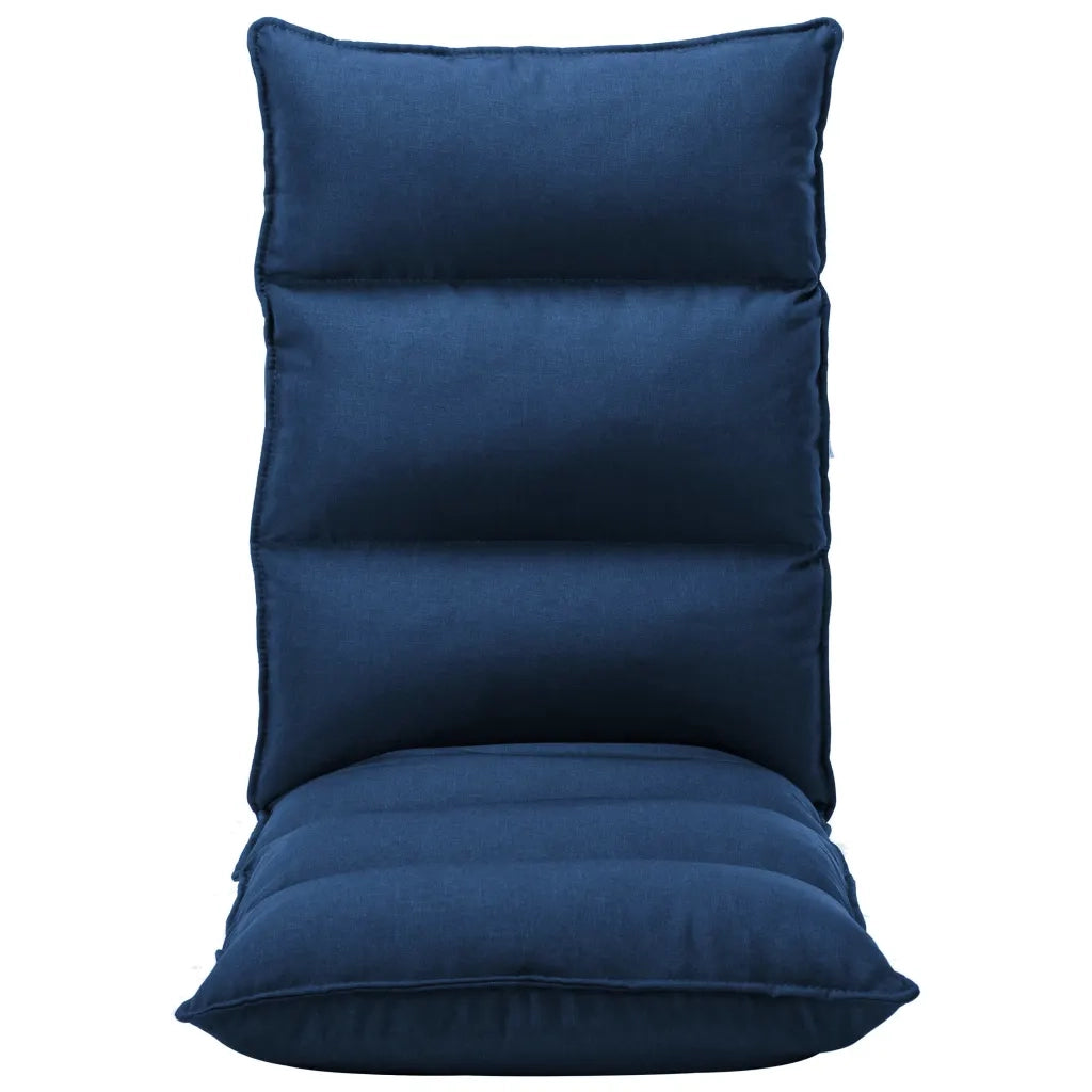 Sedia a Sdraio da Terra Pieghevole Blu in Tessuto cod mxl 73940