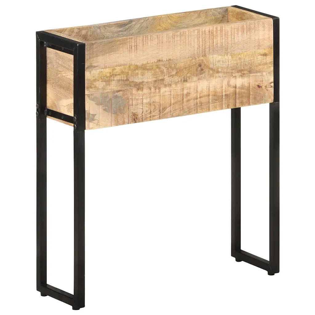 Fioriera 60x20x68 cm in Legno di Mango Grezzo 321941