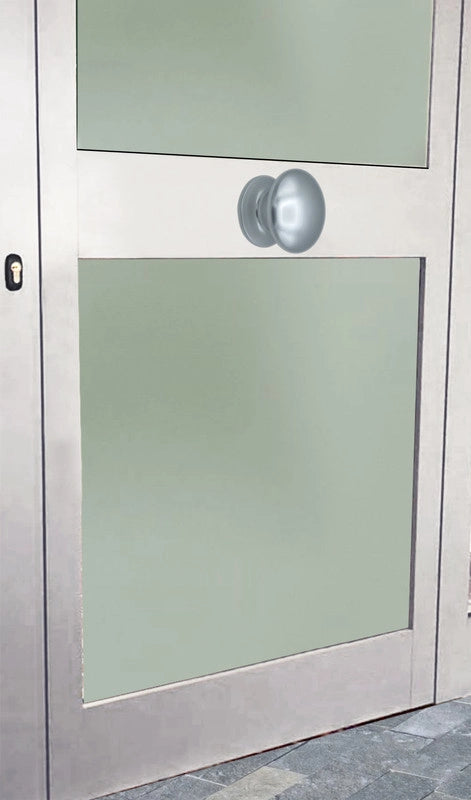 Pomolo fisso per porta SAGUATTI 173/80AB in alluminio argento lucido