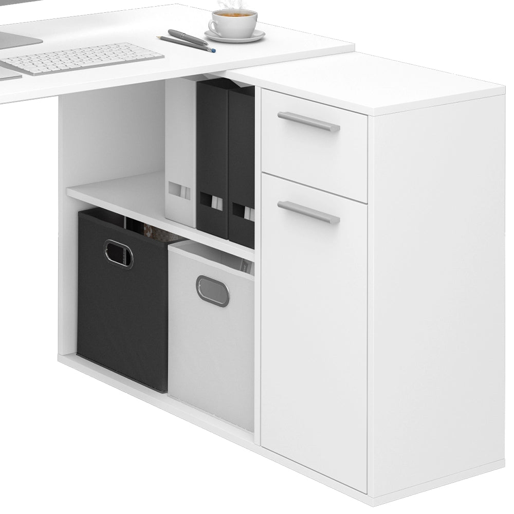 Vicco Scrivania angolare Bianco 120 x 60 cm