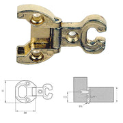 CERNIERA PER MOBILI 'A0054' oro- 2 pezzi