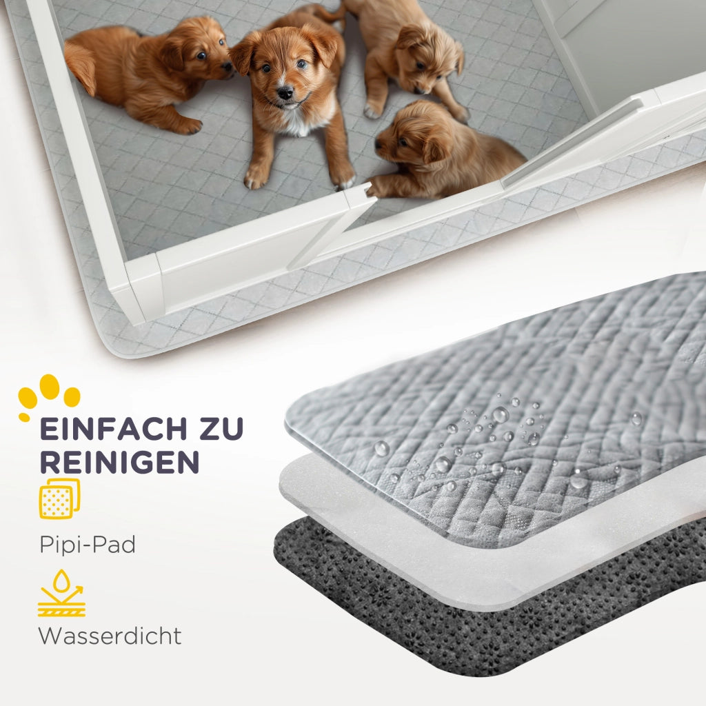 Letto per cuccioli con materasso ¨C zephmum ¨C bianco legno 166x80x50