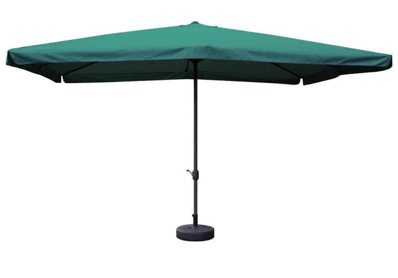 MAURY'S OMBRELLONE DA GIARDINO RETTANGOLARE 3 X 4 MT IN COLORE VERDE TUBO Ø 40 MM