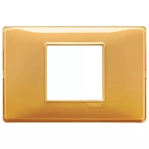 VIMAR PLANA - PLACCA 2M CENTRALI REFLEX AMBRA