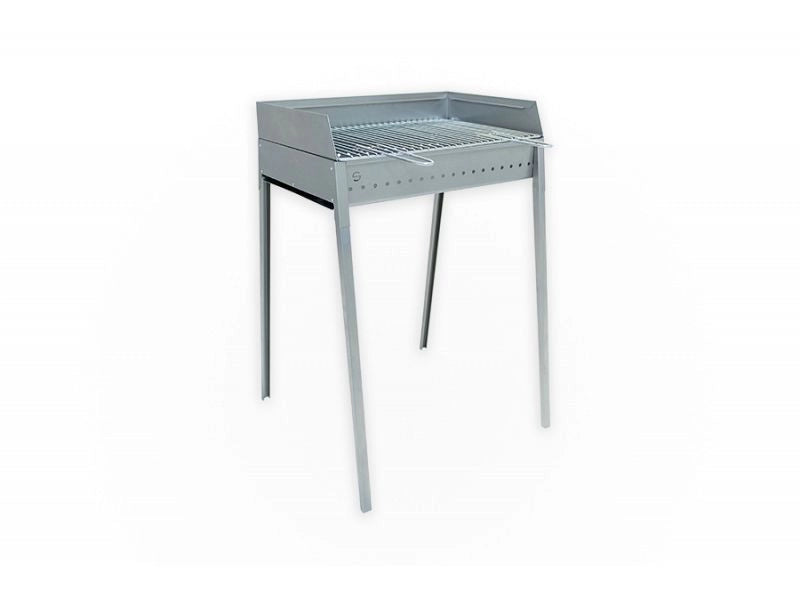 Barbecue a carbone Lisa Stromboli 60x40 portatile in acciaio inox