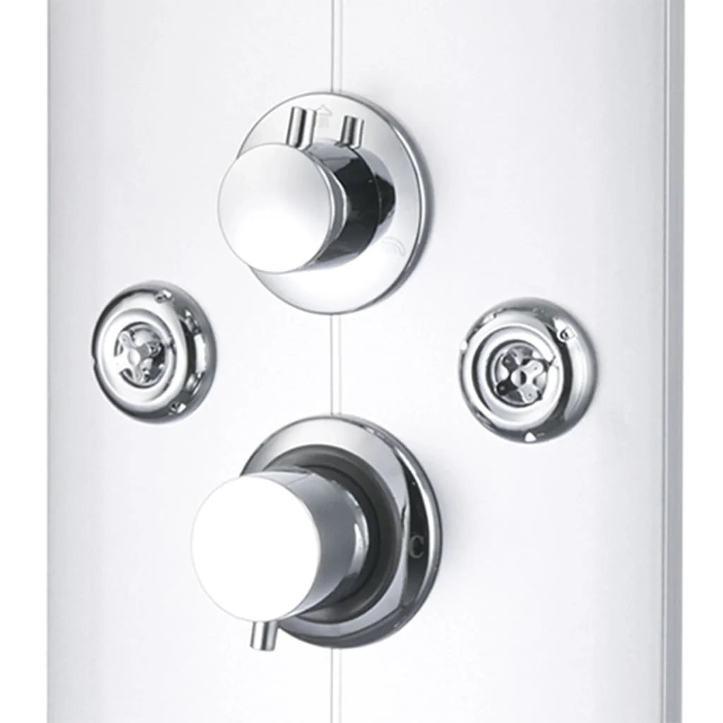 Pannello doccia soffione doccia rubinetto plastica acciaio inox 120 cm 02_0003428