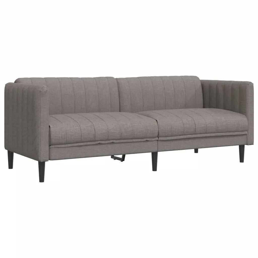 Divano a 3 Posti-Sofa 3 Posti Grigio Talpa in Tessuto