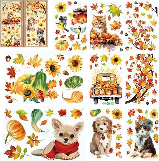 Stickers per auto - Stickers per pompa - Stickers per foglia di acero - Stickers per animali - Stickers per festività autunnali