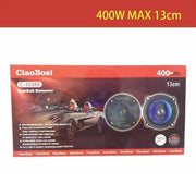Trade Shop - Coppia Casse Altoparlanti Speaker Tweeter Auto C-10356 13cm 400w Max -