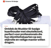 Set di 10 supporti per identità con corda - ID-badge supporto - Impermeabile - Dimensioni 9,5 x 7,8 cm - Cassetto di sicurezza per oggetti di valore