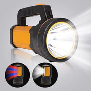 Lampada Portatile a LED con Luminaria - Grande Capacità Alta Durata 6000 Lumen Potenza - Lampada da Mano Portatile con Luce Puntiforme - Luce Intensa - Ricaricabile - Lampada Portatile Leggera a LED Ricaricabile