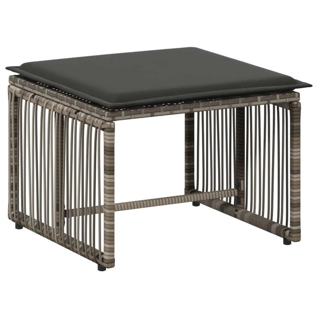 Set di Mobili da Esterno 11 pcs Grigio e Grigio Scuro