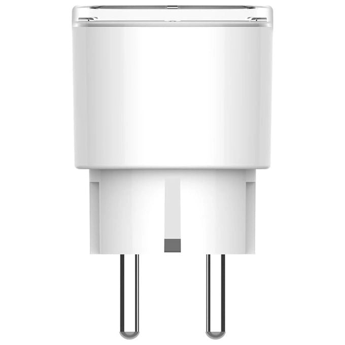 EZVIZ T30-10E Presa Intelligente Wi-Fi 10 A 2300 W Matter monitoraggio consumi Alexa Google Assistant colore Bianco