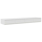 Cassetti per letto | Comodino | Armadio da Notte | Mobiletto da notte con cassetto Bianco 150 x 36,5 x 16,5 cm