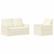 Set di divani 2 pcs Crema Tessuto in Cords 3433244