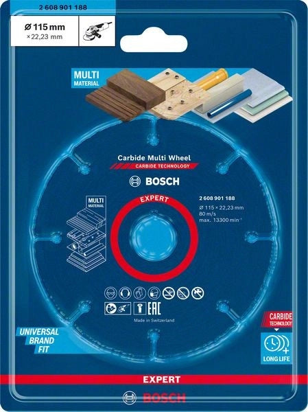 DISCO MULTIMATERIALE D.115mm PER SMERIGLIATRICI - 2608901188