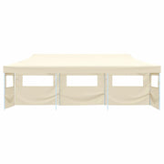 Tenda Pieghevole Pop-Up con 5 Pareti Laterali 3x9 m Crema 44975