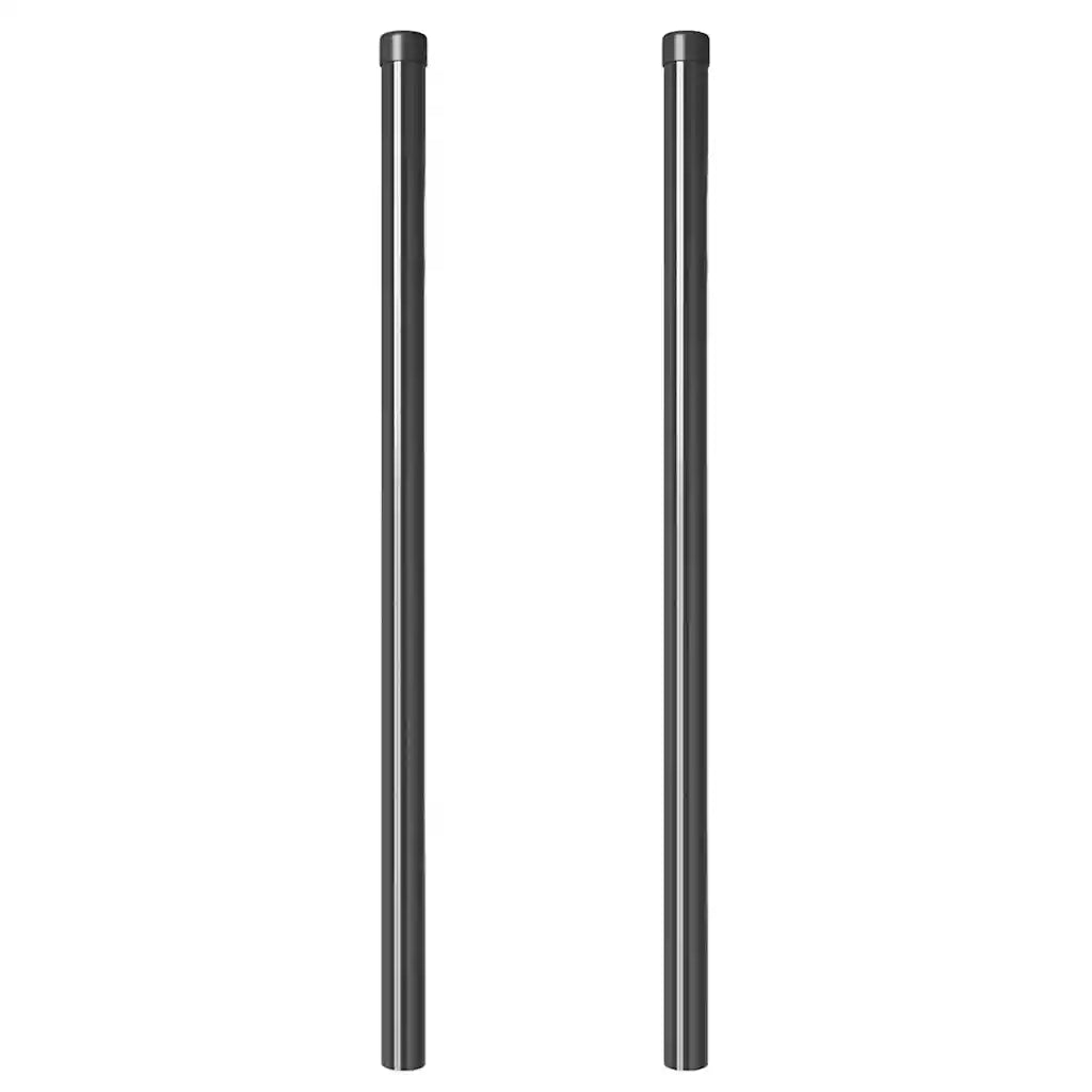 vidaXL Pali per Recinzione 2 pcs Grigio 100 cm