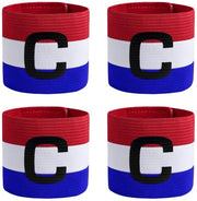 Set di 4 Braccialetti da Calcio in Tricolore per Allenamento Sportivo