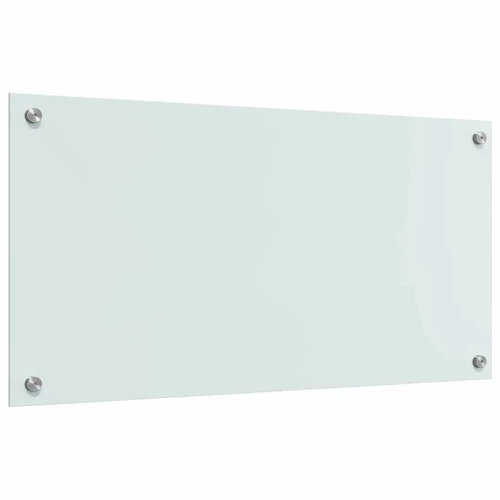 Schienale da cucina 2 pcs Bianco 80 x 40 cm vetro temperato 3415521