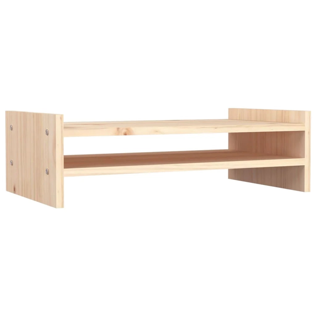 Supporto per monitor 50 x 27 x 15 cm in legno massello di pino 02_0004423