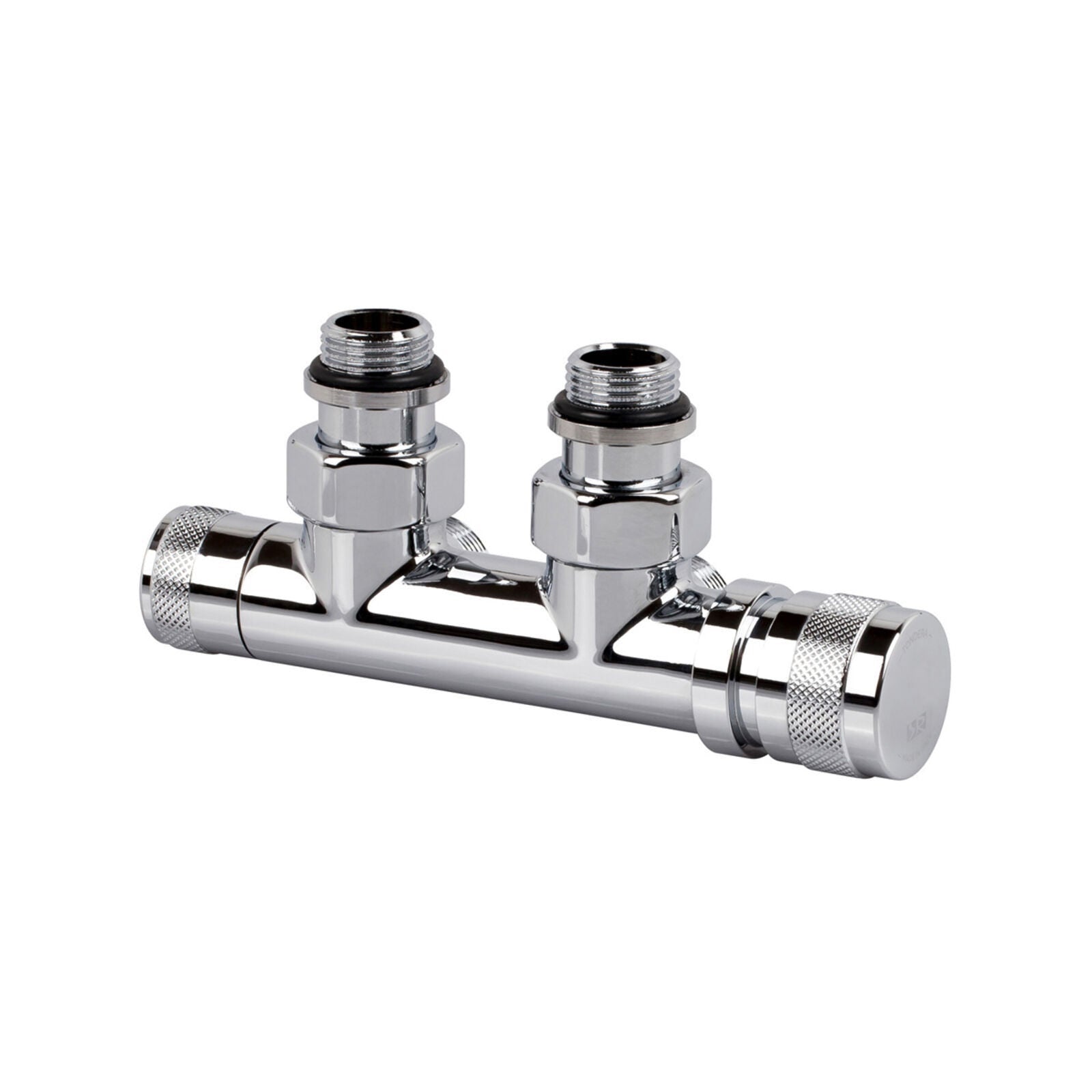 Lineabeta - Gruppo valvola e detentore Caligo 50mm manuale destro ottone cromato