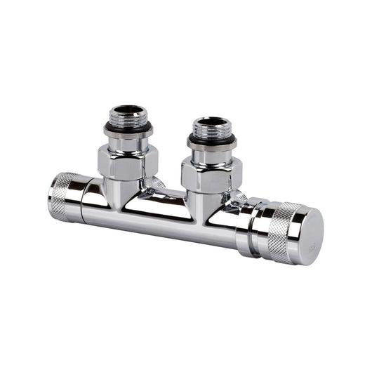 Lineabeta - Gruppo valvola e detentore Caligo 50mm manuale destro ottone cromato