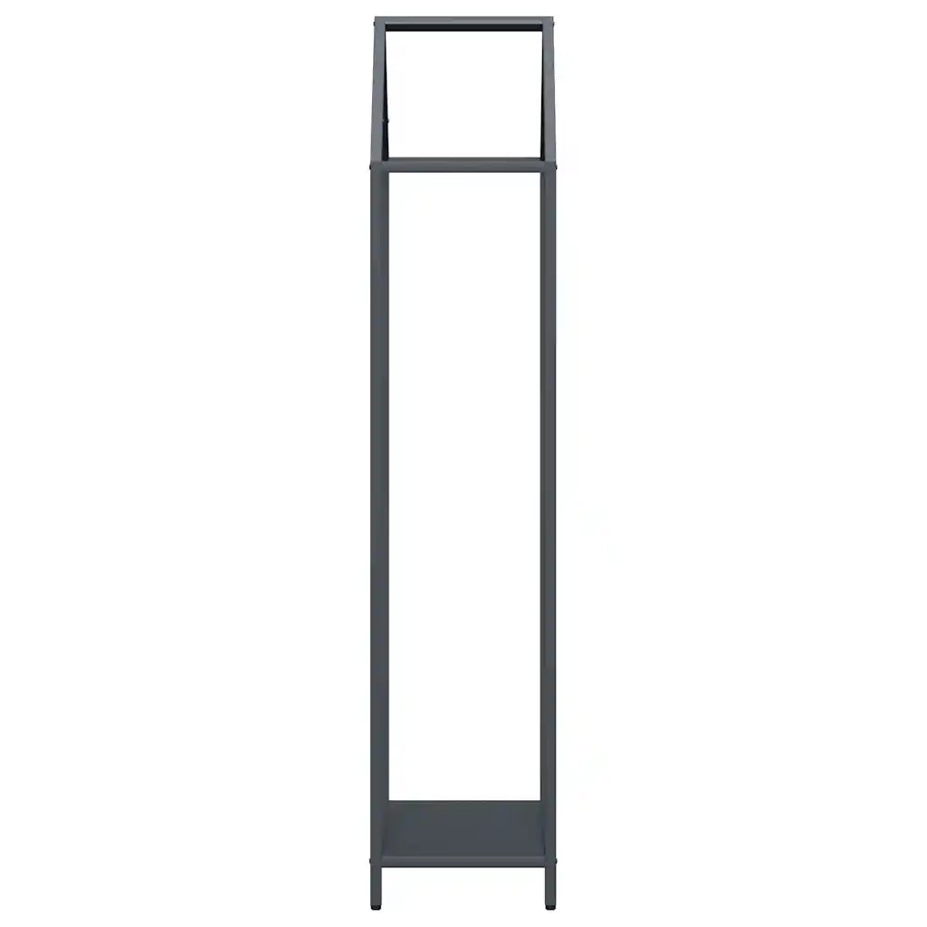 Rastrelliera per Legna da Ardere Antracite 40x25x120 cm 864301