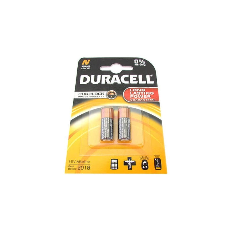 Pila Batteria Duracell Alkaline MN9100 LRI/KN 1,5V Duralock Confezione Da 2 Pile