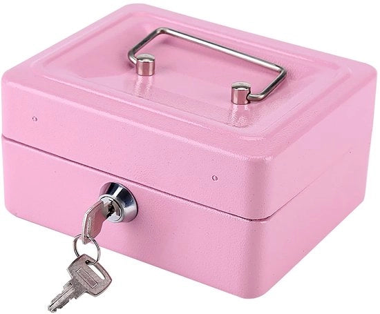 Cassa di Sicurezza Mini Portatile - Box di Sicurezza - Scatola per Chiavi - Scatola di Sicurezza in Acciaio - 6 Compartimenti - Duraturo e Ecologico - Cassa di Sicurezza