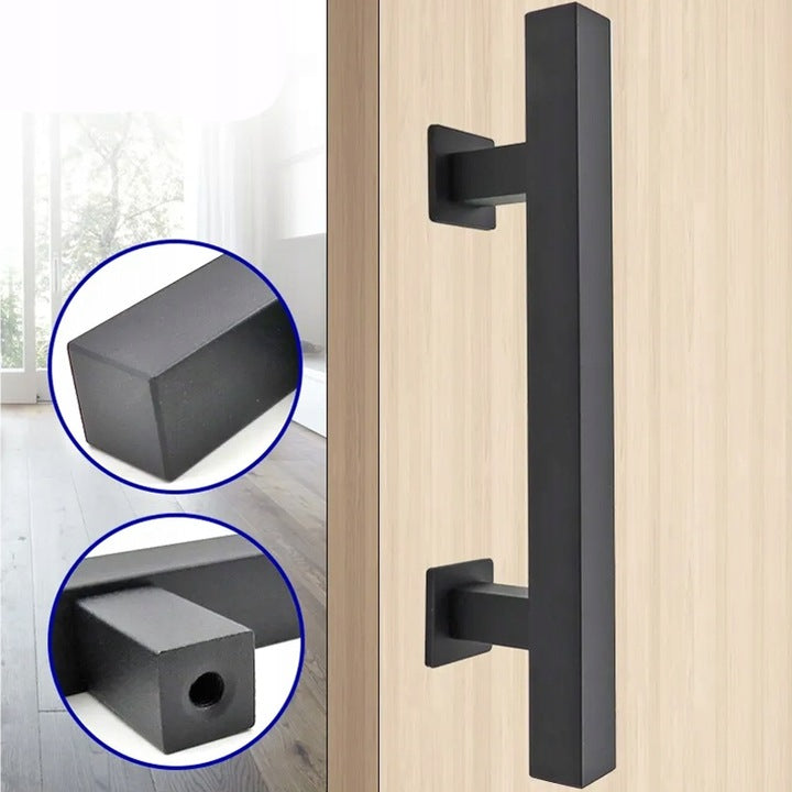 Maniglia per porte scorrevoli nera loft retro premium