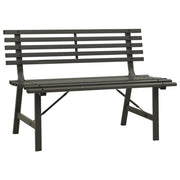 Panca da giardino mobili da esterno per patio terrazza 110 x 59 x 76,5 cm acciaio nero 02_0011166