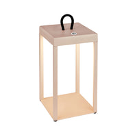 Lampada Da Tavolo Moderna Luca Metallo Beige Led Integrato 5W 2700K