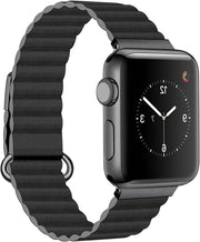 Cinturino in Pelle con Chiusura Magnetica compatibile con Apple Watch Series 8/7/6/5/4/3/2/1/SE - Accessorio di Moda Unisex 38mm/40mm/41mm